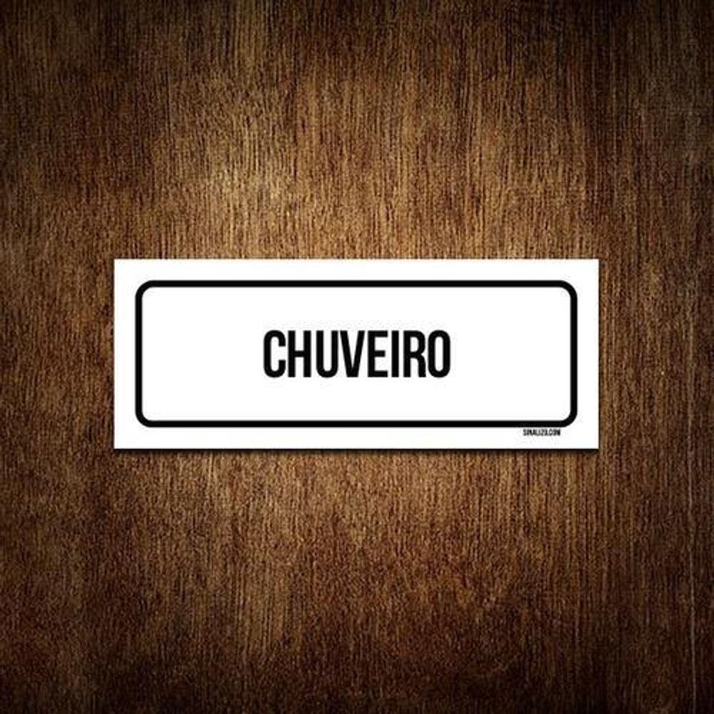 Placa Sinalização - Setor Chuveiro  23X9
