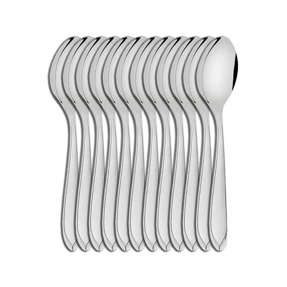 Jogo De 12 Colher De Mesa Monaco Inox Reforçado - Ad Import