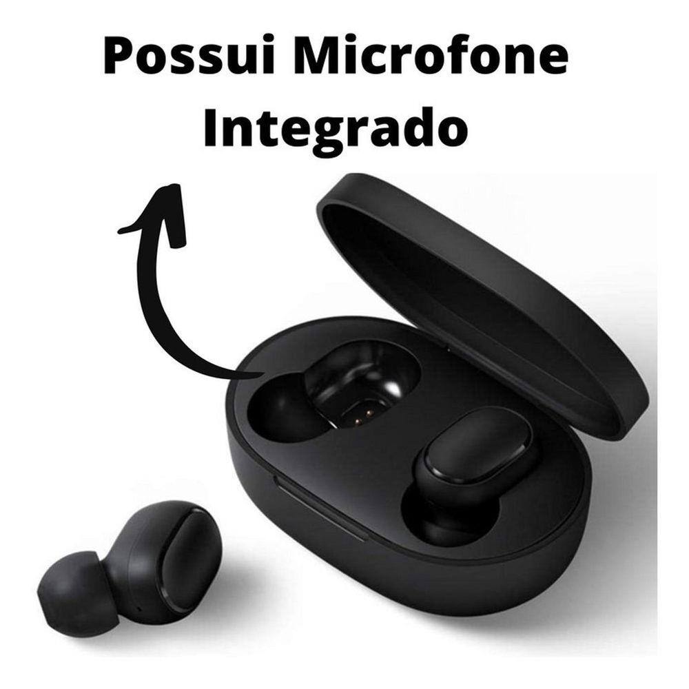 Fone Bluetooth Sem Fio Preto Caixinha Para Samsung A30