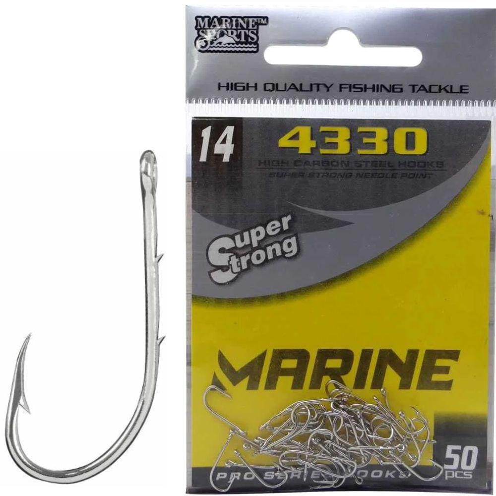 Anzol Marine Sports 4330 Super Strong 01 Ao 18 Nickel 50 Unidades