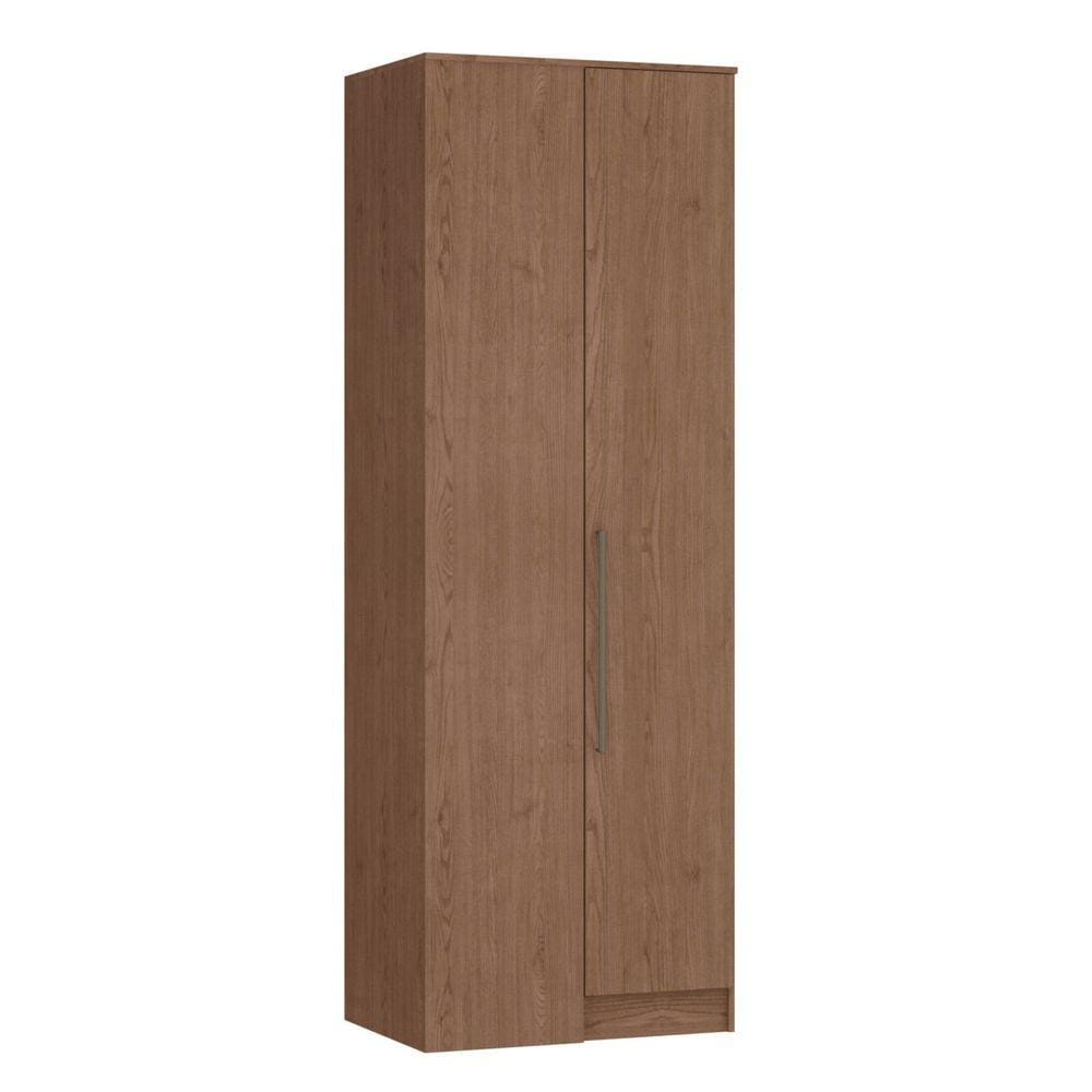 Guarda Roupa Modulado Canto Reto 1 Porta Requinte+ Móveis Castro Macadâmia