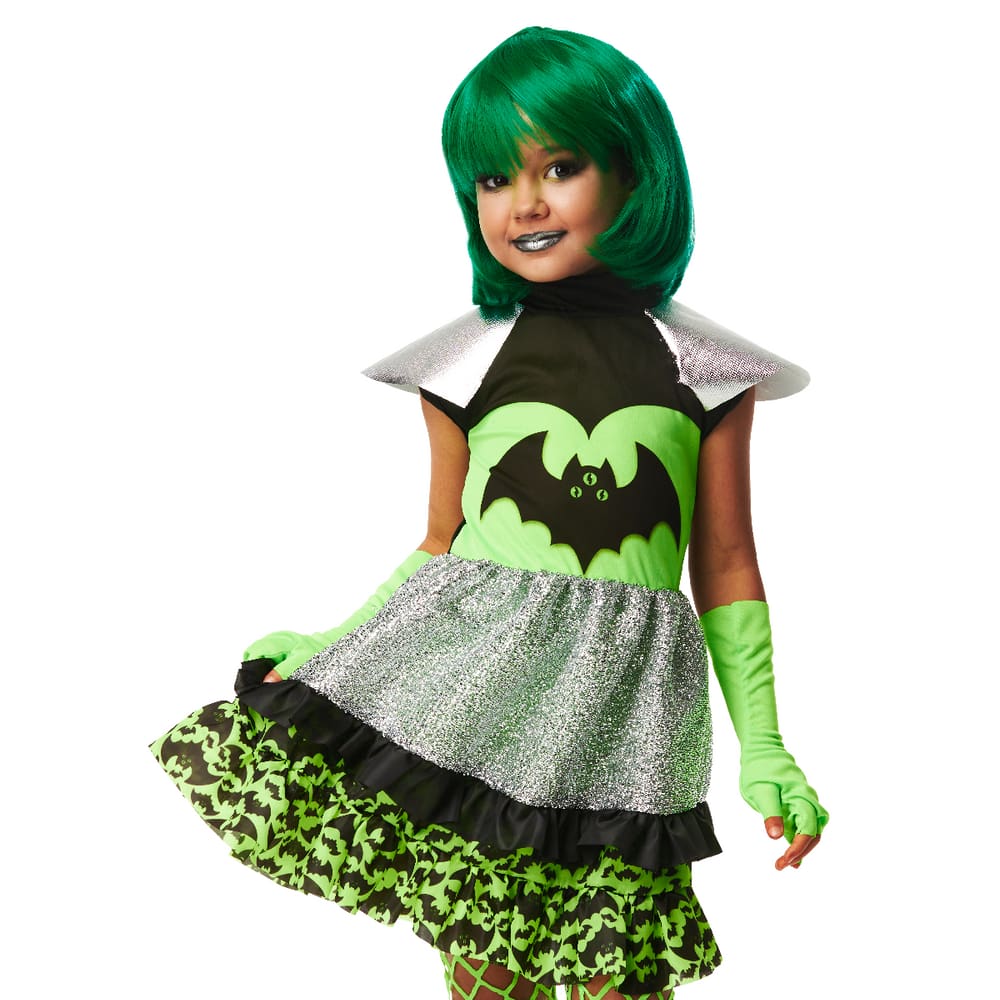 Fantasia Lobinha Infantil Halloween Feminina Com Acessório