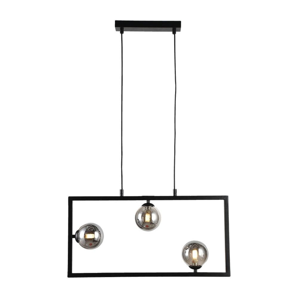 Pendente Balanço 60x30cm 3xg9 75W TR003B Bella Iluminação Preto