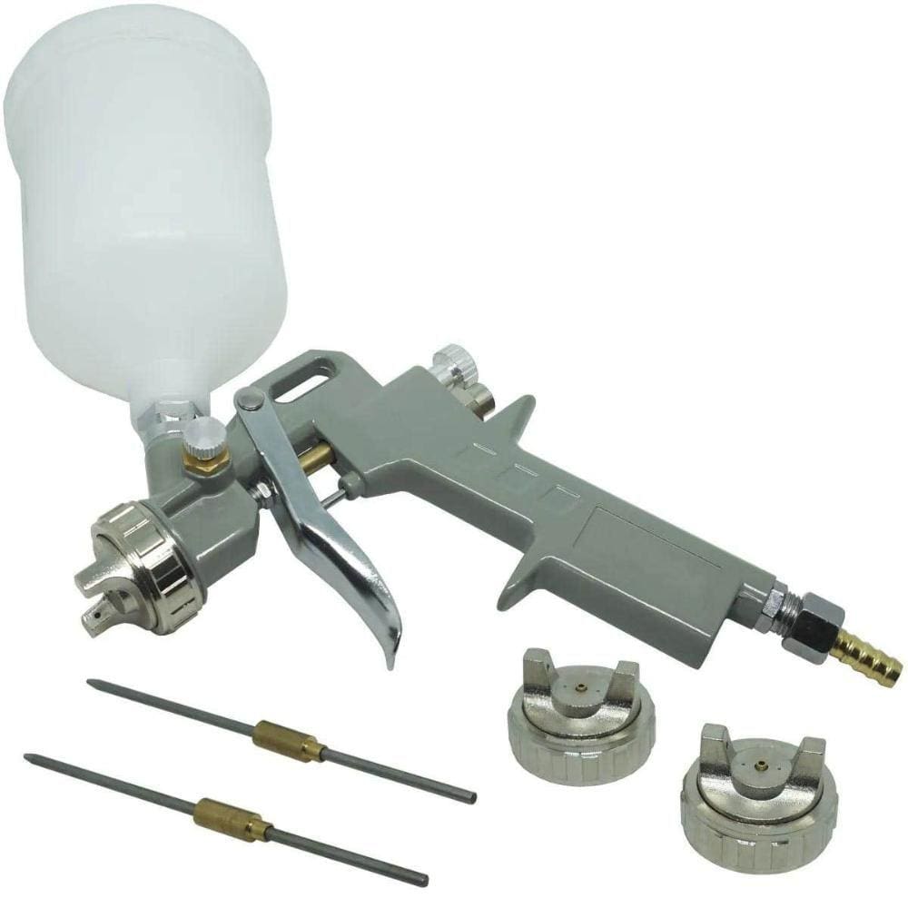 Pistola de Pintura Gravidade 3 Bicos 1,2 1,5 e 1,8 MM 600ML EVPPG600-3B EVALD