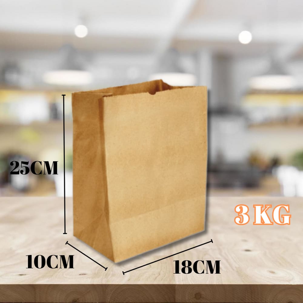 Saco Kraft 3Kg C/ 200 Und - (24X17X10)