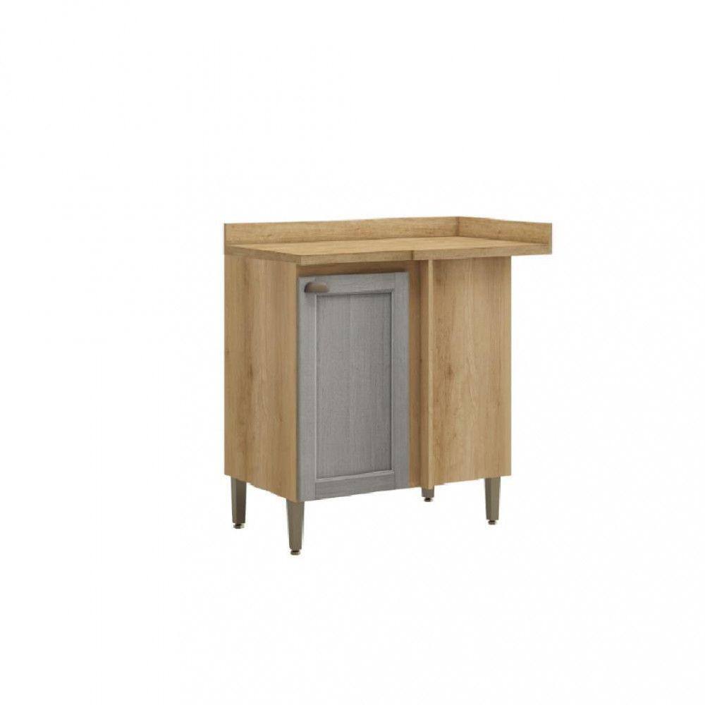 Balcão com Canto Reto 1 Porta com Tampo Royal THB