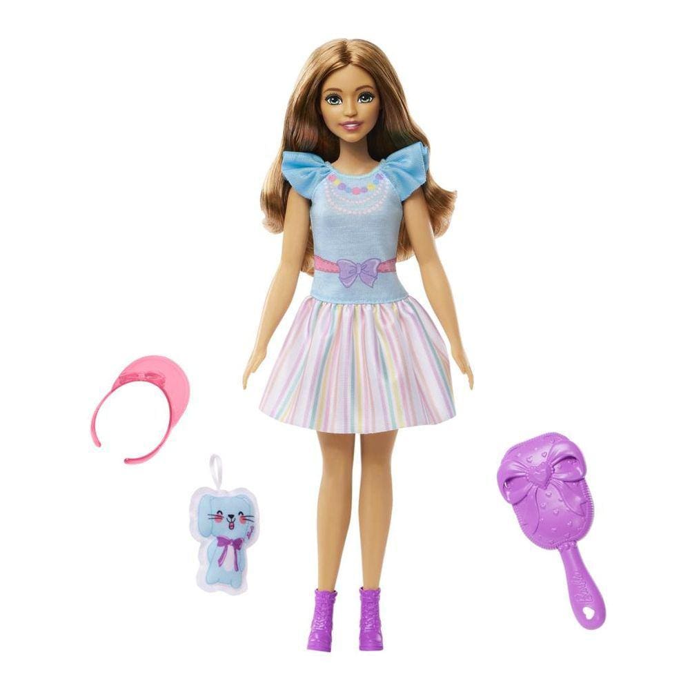 Boneca My Firsty Barbie - Minha Primeira Familia - Com Coelhinho MATTEL