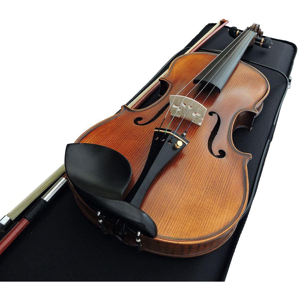 Violino 4/4 Barth Violin Profissional VW118Y - Madeira Maciça Feito a Mão c/ Case Luxo Retangular + Arco redondo em Ébano