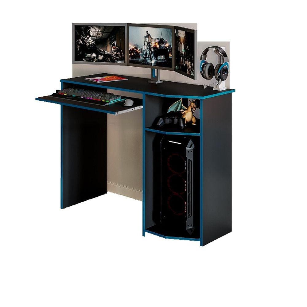 Mesa Gamer Escrivaninha Office Nicho E Suporte Gabinete CPU Gamer