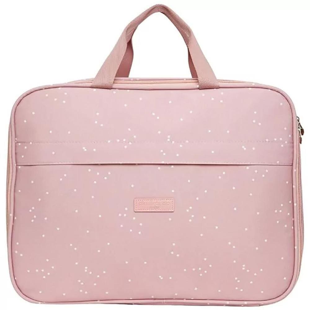 Mala de Maternidade Pirulitando Baby Bolinhas Rose
