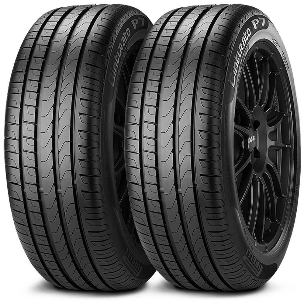 Kit 2 Pneu 245/50R18 Pirelli 100Y TL Cinturato P7 Run Flat