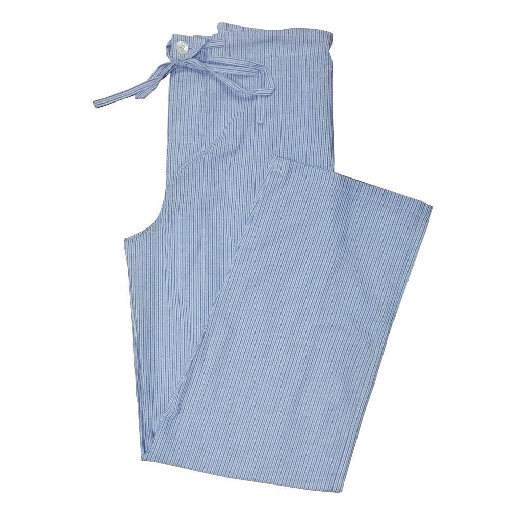 Calça Avulsa de Pijama Masculino Presidente Listrado Azul Cordonê CA272