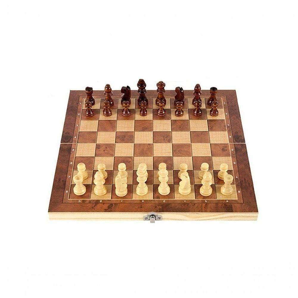 Jogo De Tabuleiro 3 Em 1 Chess Set Pequeno