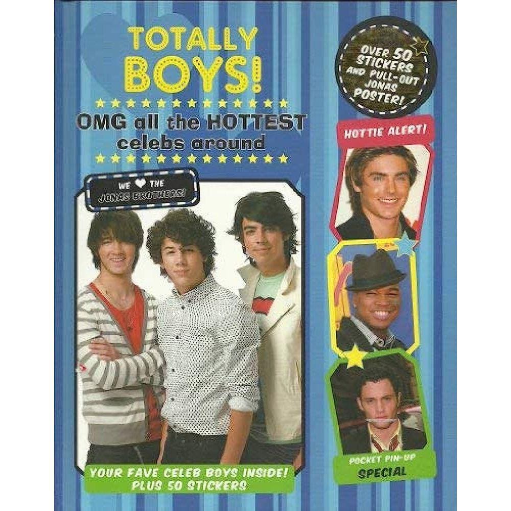 Totally Boys Omg All The Hottest Celebs Around Your Fave Celeb Boys Inside Plus 50 Stickers