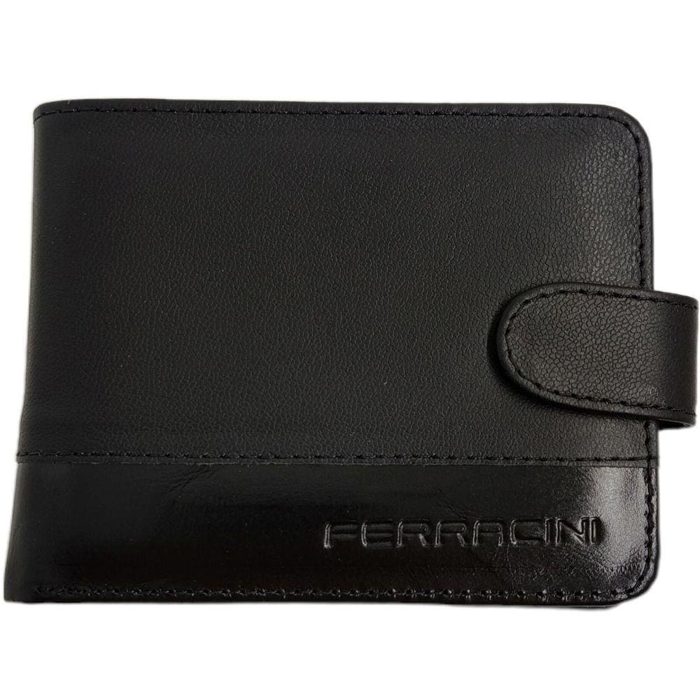 Carteira Masculina em Couro com Forro Têxtil Ferracini Cf387