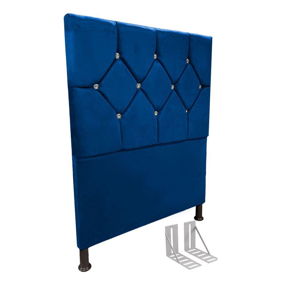 Cabeceira de Cama Box Solteiro + Frame 100cm Estofada Maju C