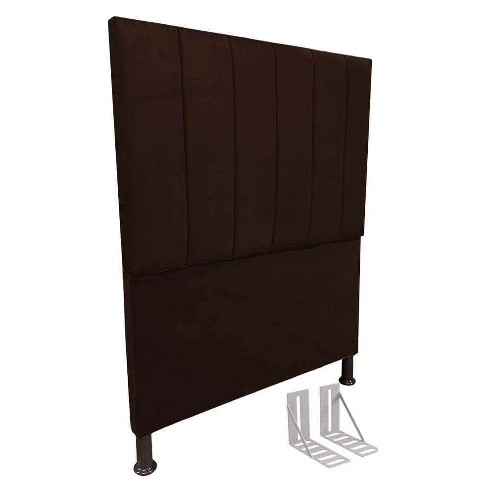 Cabeceira de Cama Box Solteiro + Frame100cm Estofada Laura C