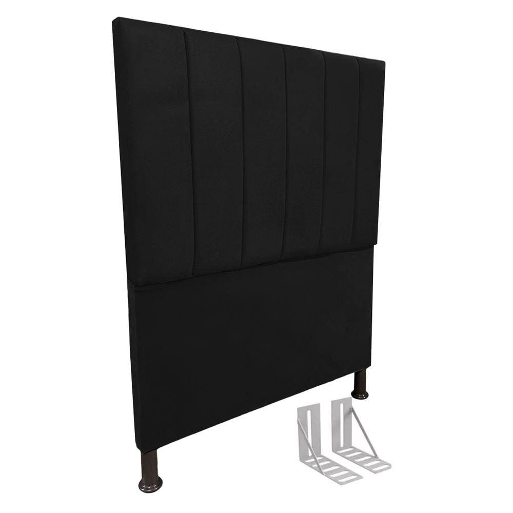 Cabeceira de Cama Box Viúva + Frame 130cm Estofada Laura C