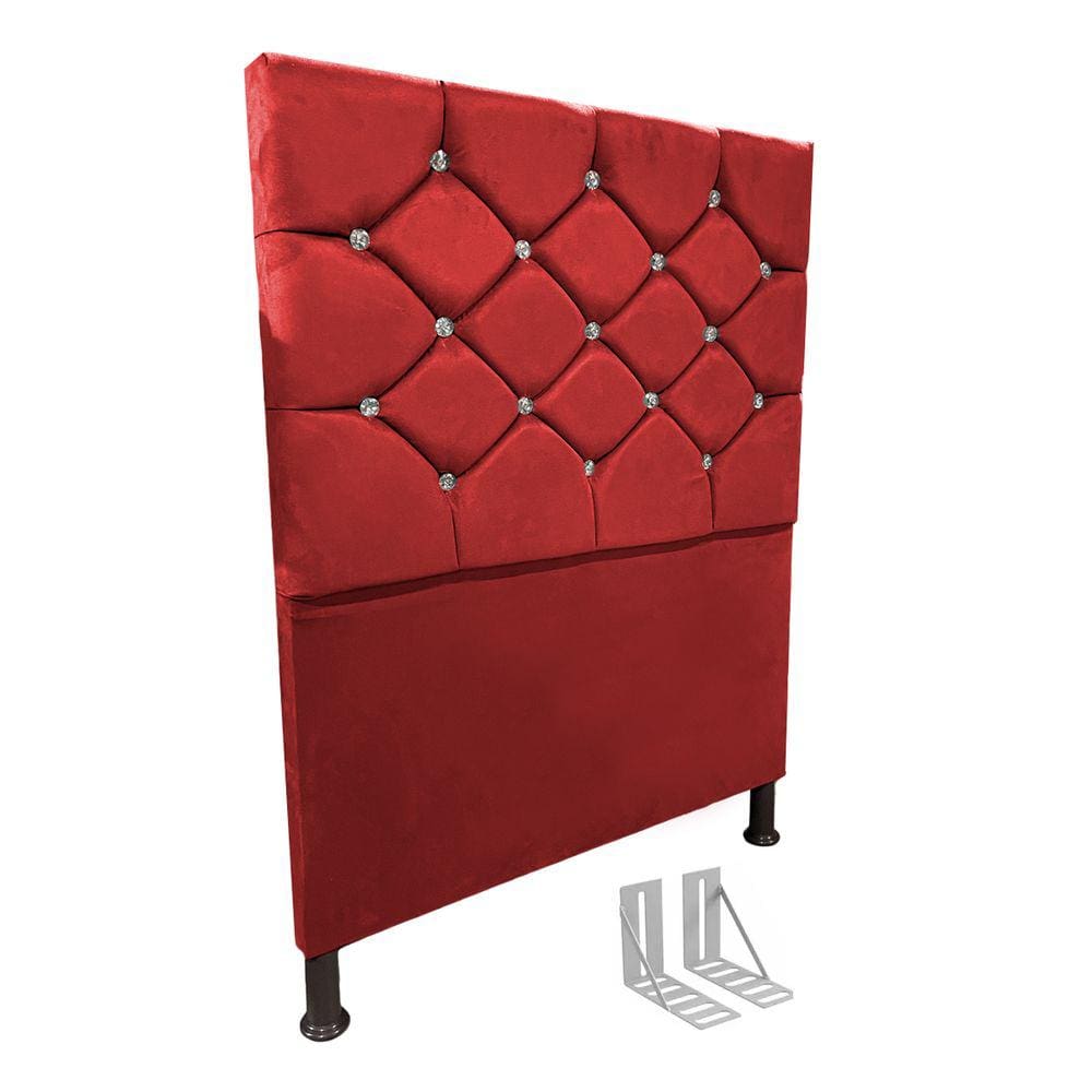 Cabeceira de Cama Box 130cm + Frame Solteiro Estofada Kasi C