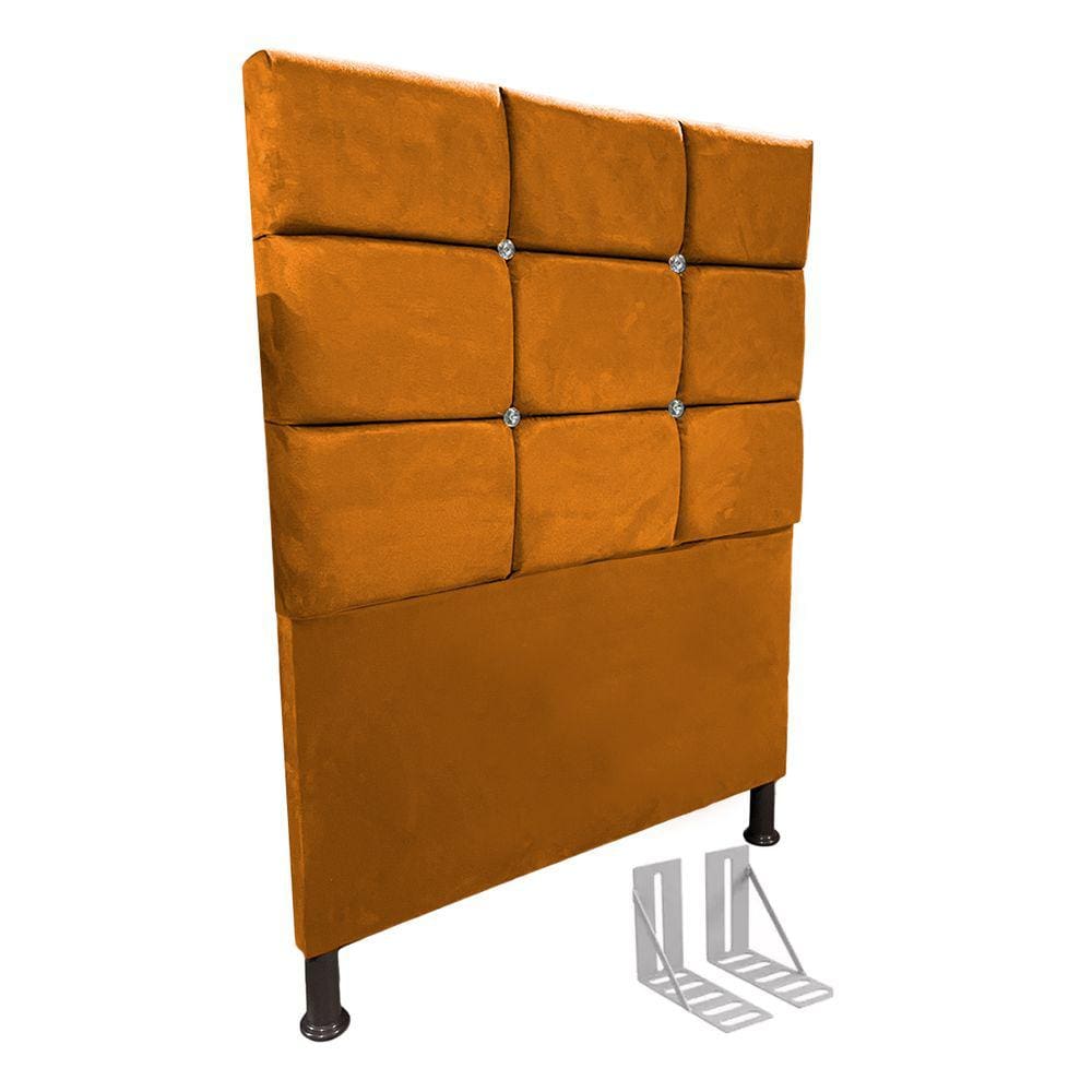 Cabeceira de Cama Box Solteiro + Frame 100cm Estofada Lari C