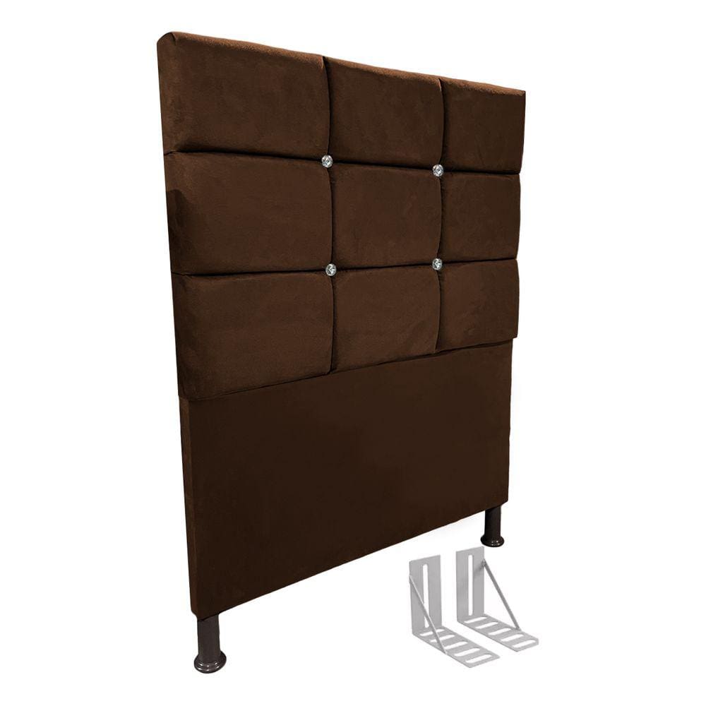 Cabeceira de Cama Box Solteiro + Frame 80cm Estofada Lari C