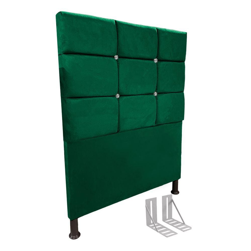Cabeceira de Cama Box Solteiro + Frame 90cm Estofada Lari C