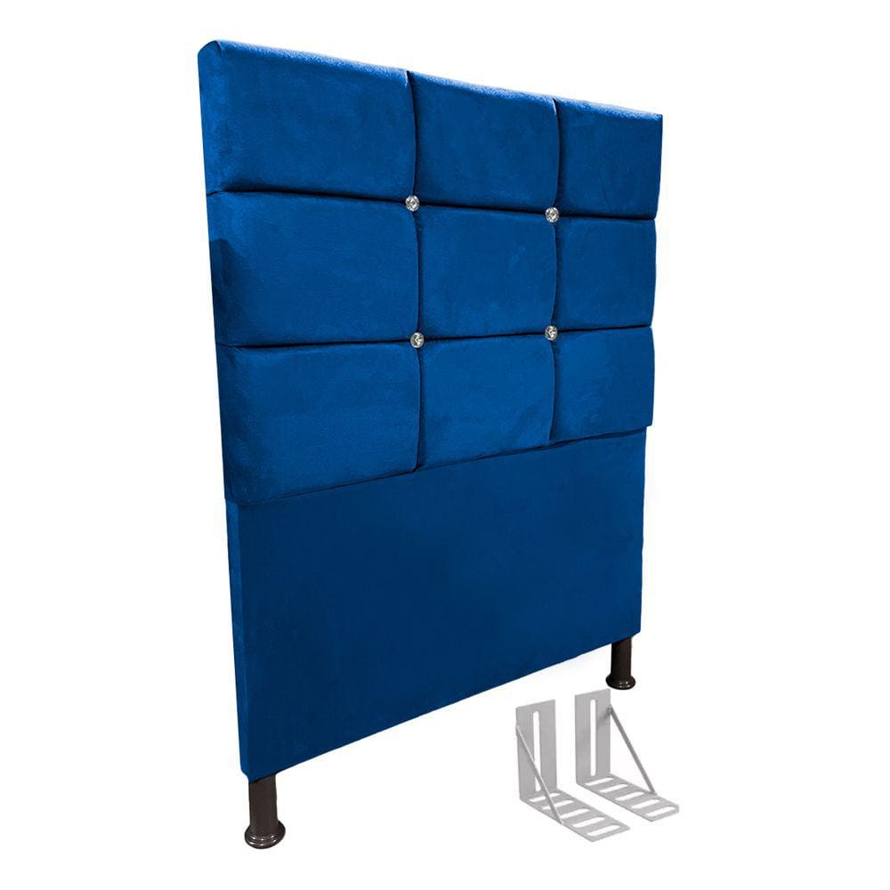Cabeceira de Cama Box Viúva + Frame 130cm Estofada Lari C