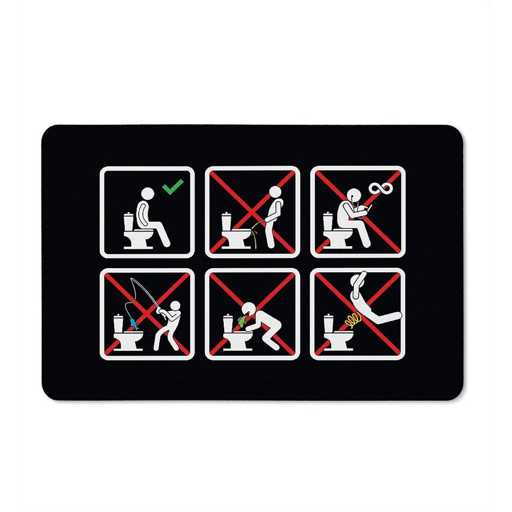 Tapete de Tecido Multiuso 60x40cm - Regras (Preto)