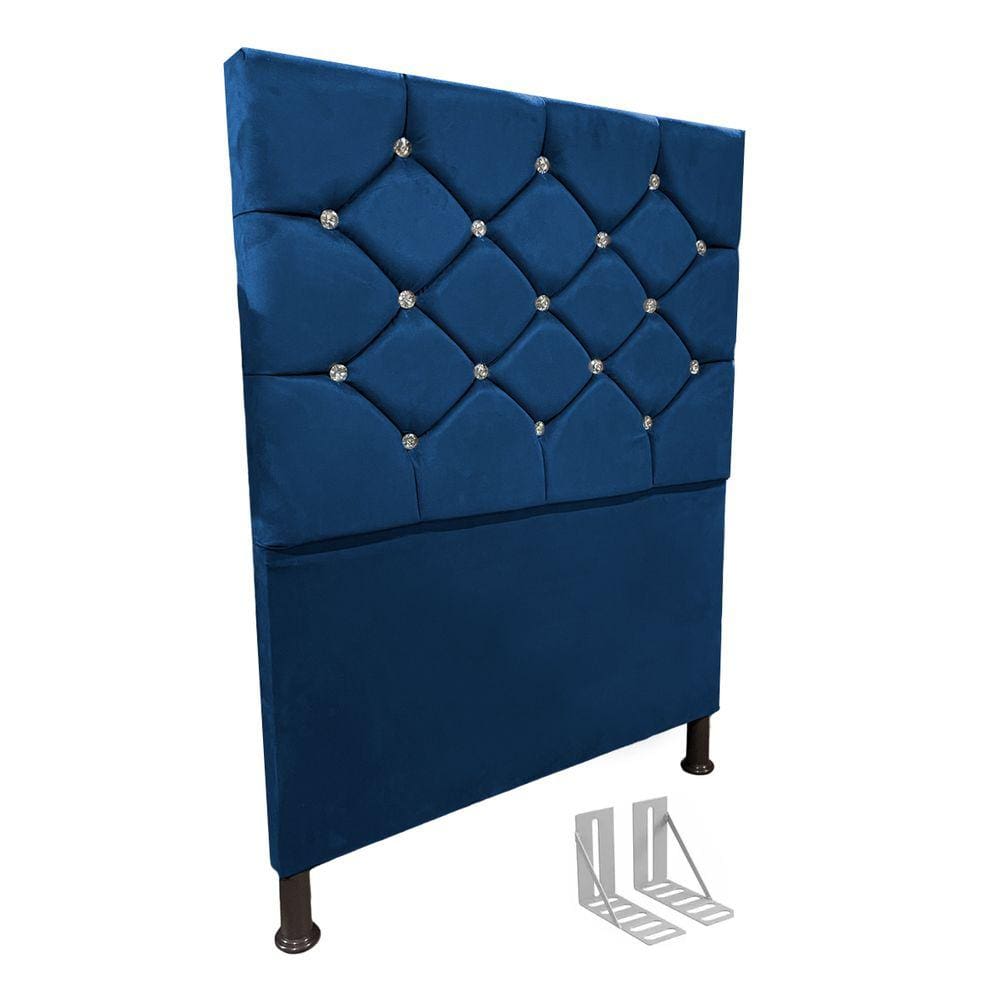 Cabeceira de Cama Box 90cm + Frame Solteiro Estofada Kasi Co