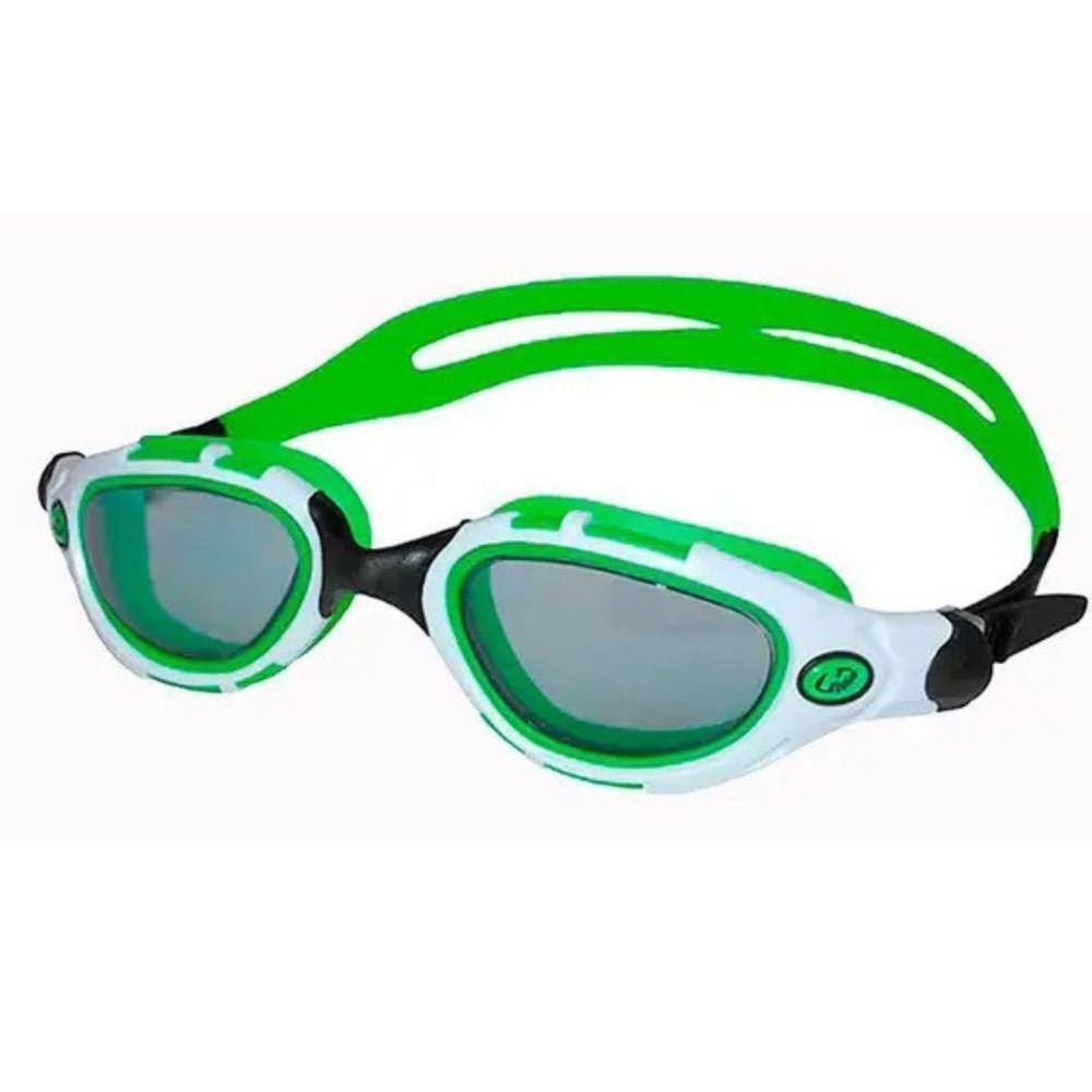 Óculos de Natação Liquid Branco e Verde Panoramico triathon