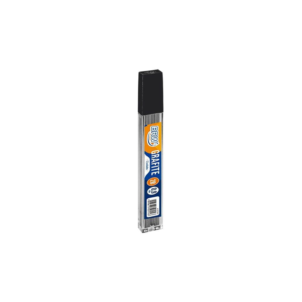 Grafite Lapiseira 0.9mm HB e 2B Tubo com 12 minas BRW