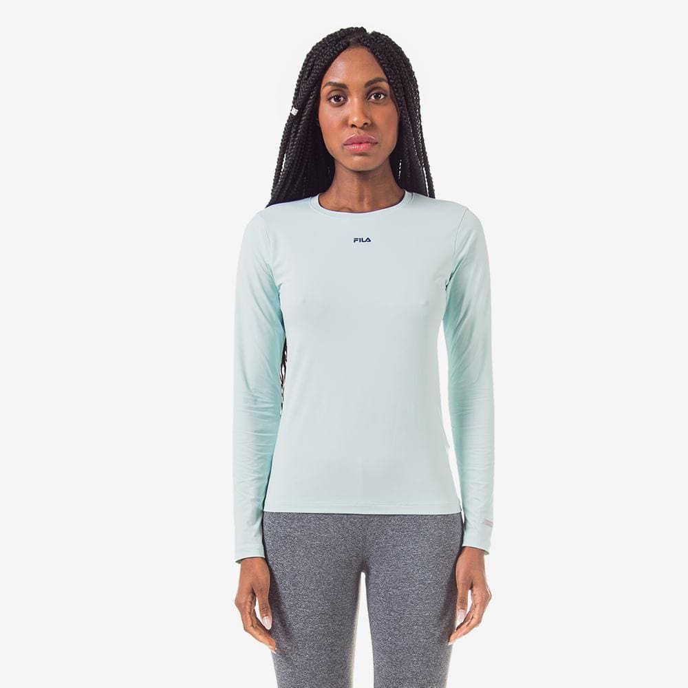 Camiseta Manga Longa Sun Protect Breezy Feminina Fila Ref:f12at519017