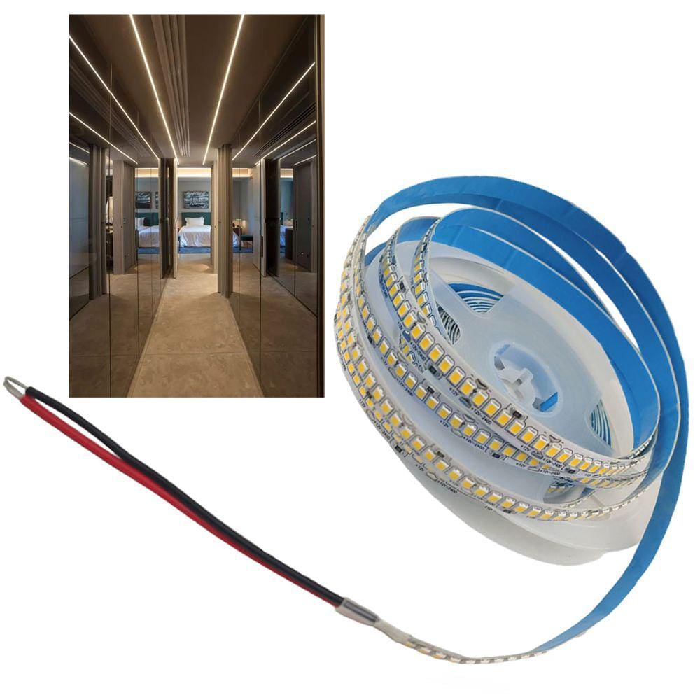 Fita Led 240Leds 16W 4000K Sala Quarto Gesso Sanca Teto Rebaixado Decoraçao Iluminaçao Ambiente Interno Externo