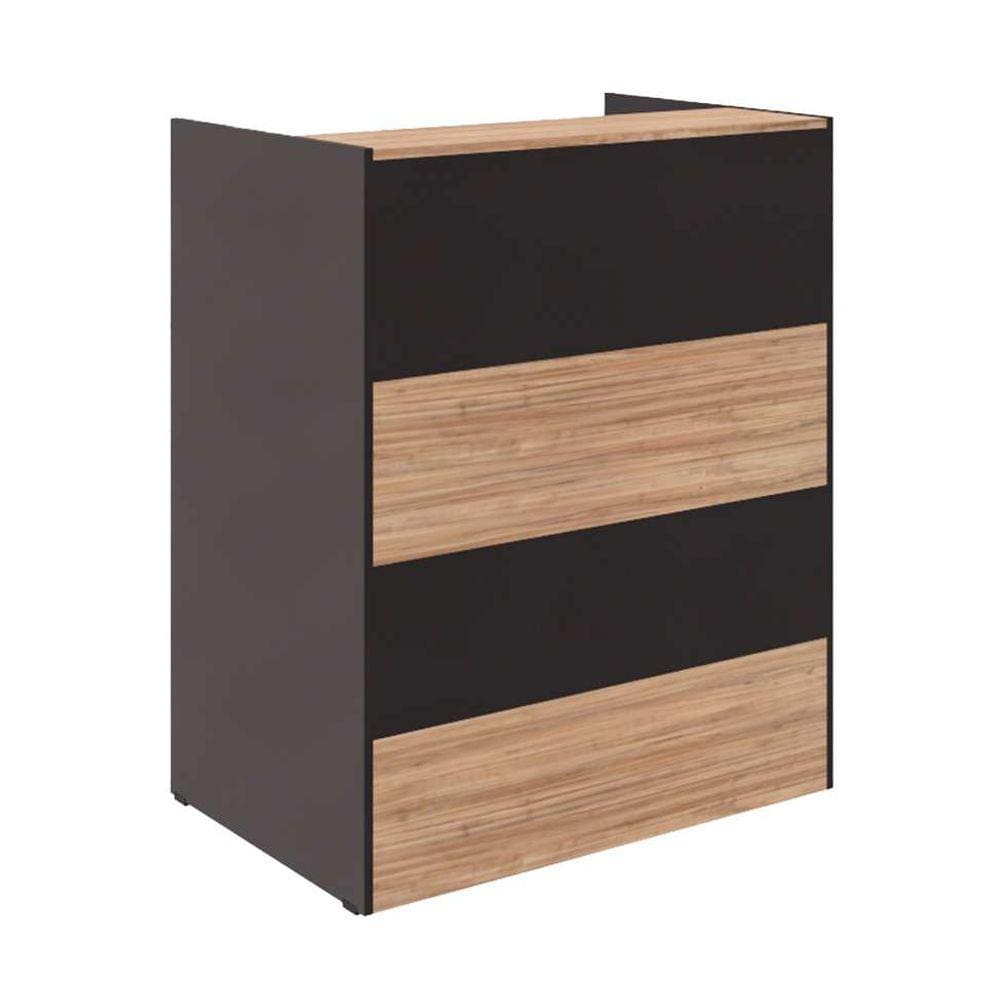 balcão ção ameixa e preto 90 cm