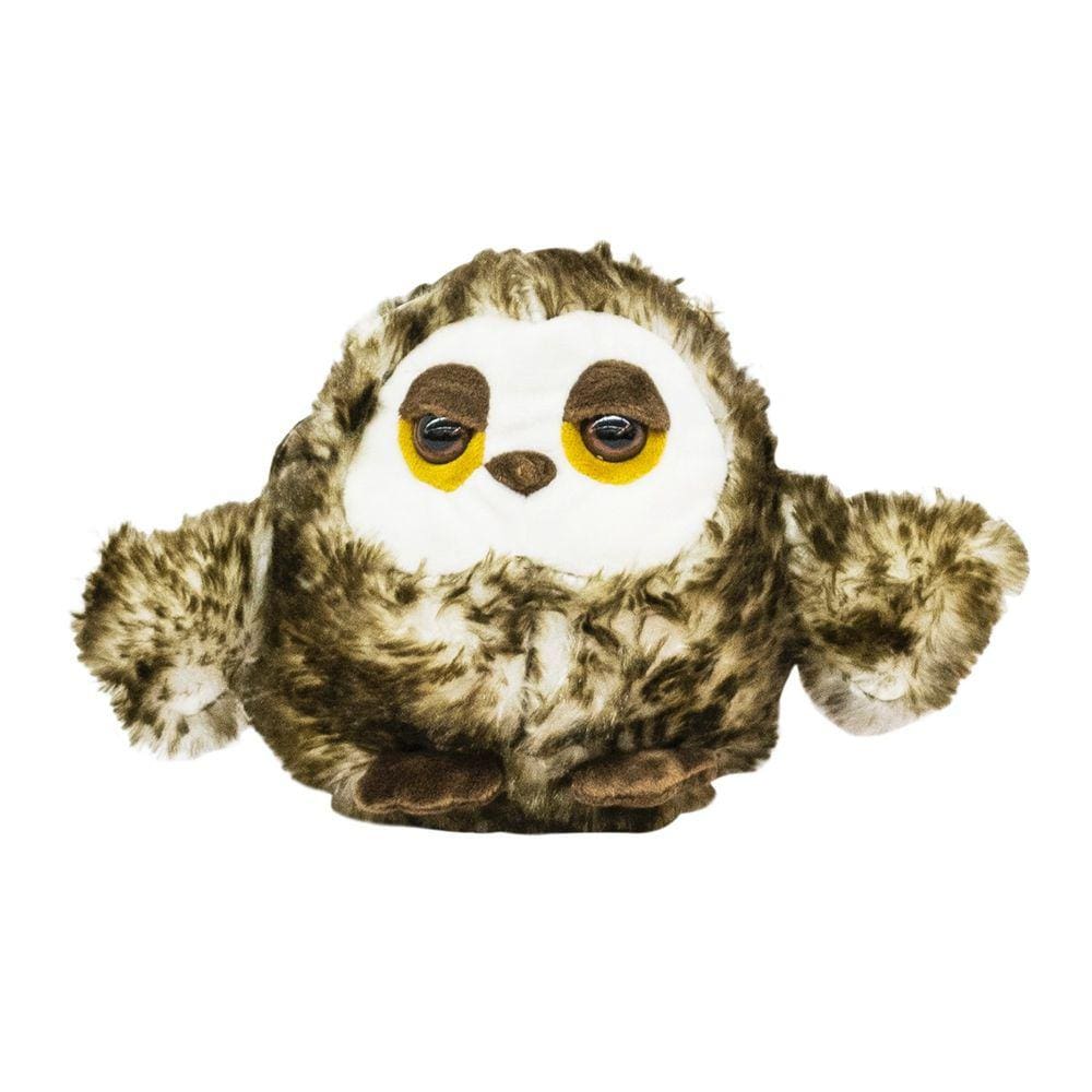 Chaveiro Coruja Olhos Semi Abertos 13cm - Pelúcia
