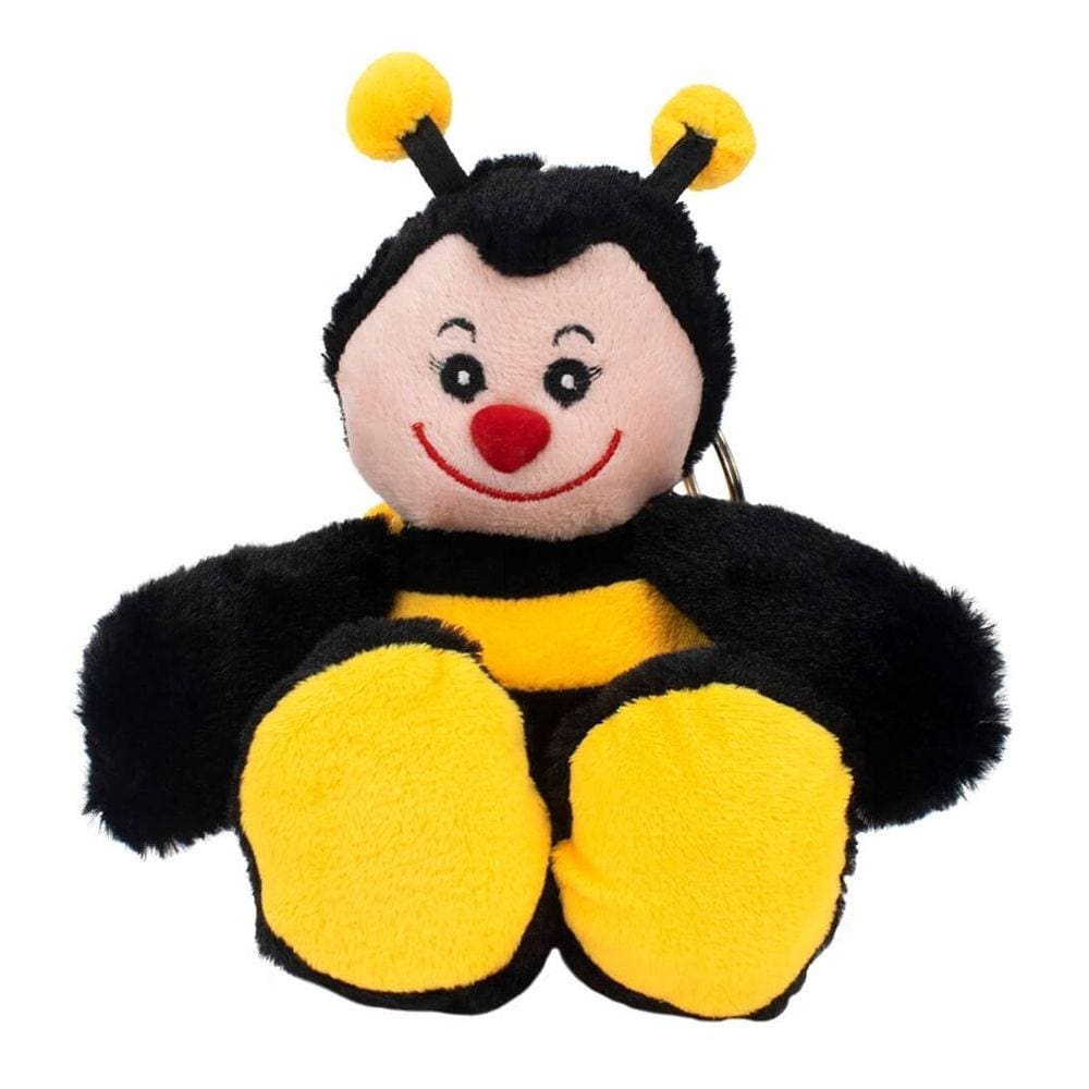 Chaveiro De Pelúcia Para Carro Com Ventosa Abelha - 23cm