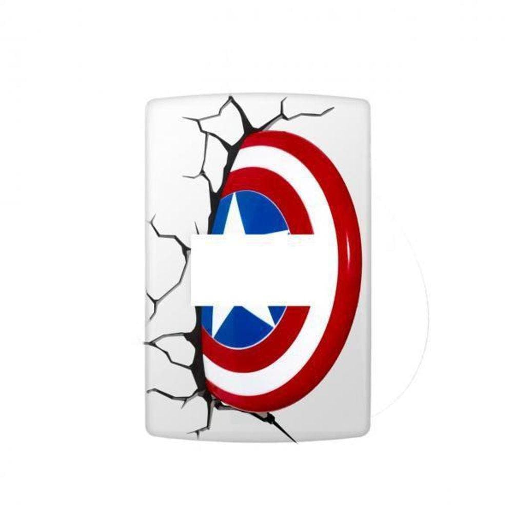 Adesivo Para Interruptor Escudo Capitão America