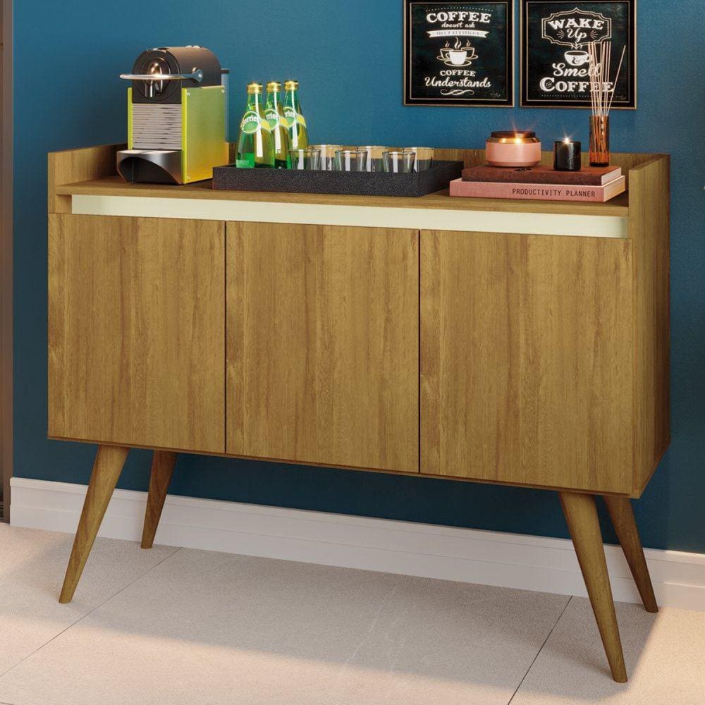 Buffet Aparador 3 Portas Gold Mel/Pérola