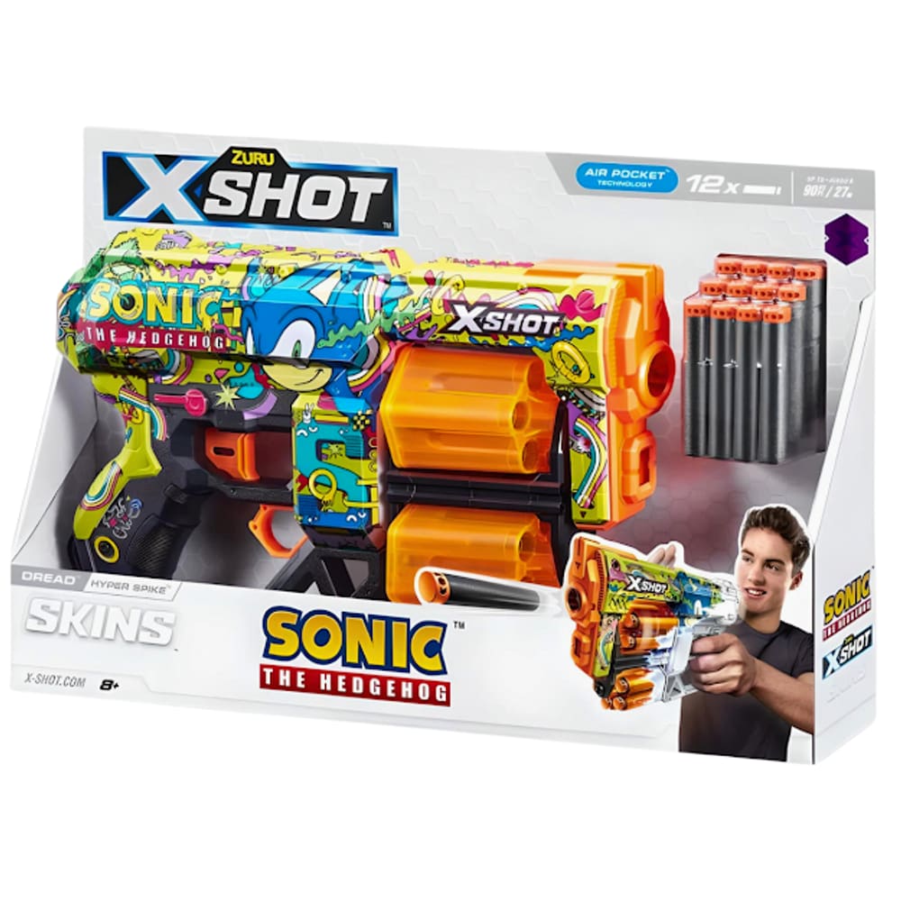 Lançadores Skin Dread Do Sonic Com 12 Dardos Candide