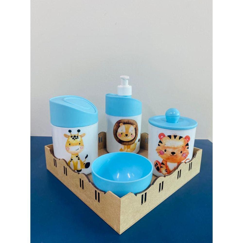 Kit Higiene Safari (Leão, Girafa, Tigre)