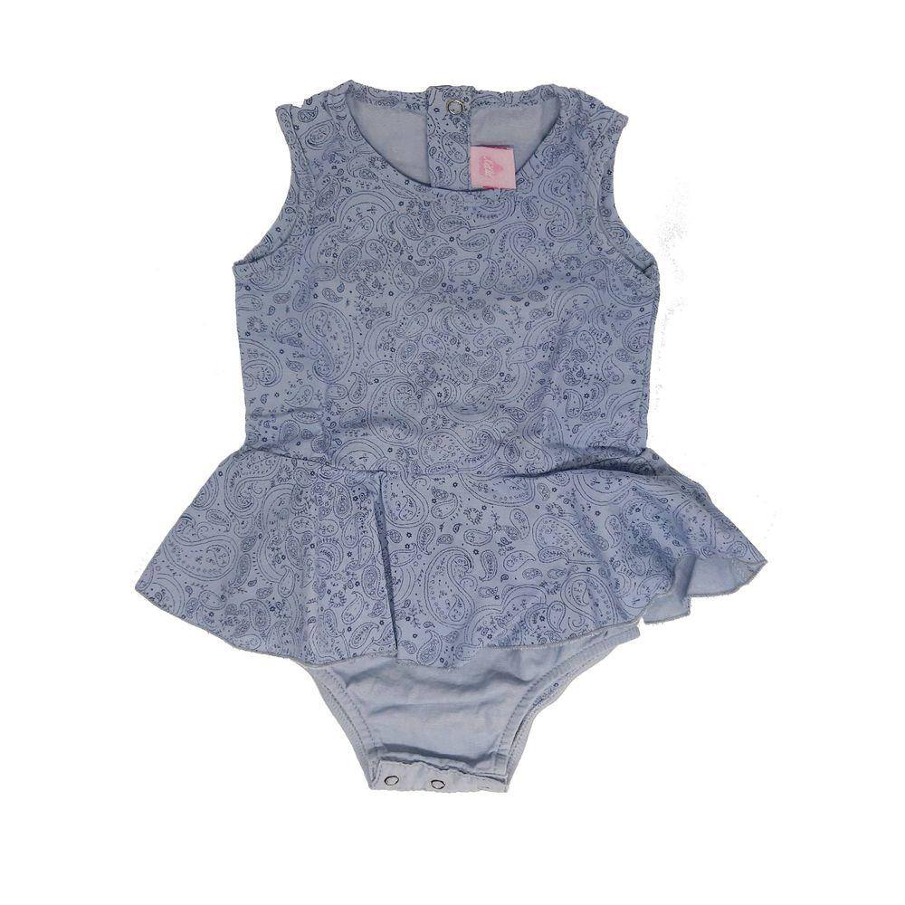 Vestido Body Jeans Infantil Menina 100% algodão