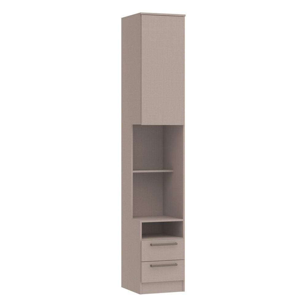 Mesa de Cabeceira Modulada Reto 1 Porta 2 Gavetas Requinte+ Móveis Castro Duna Line