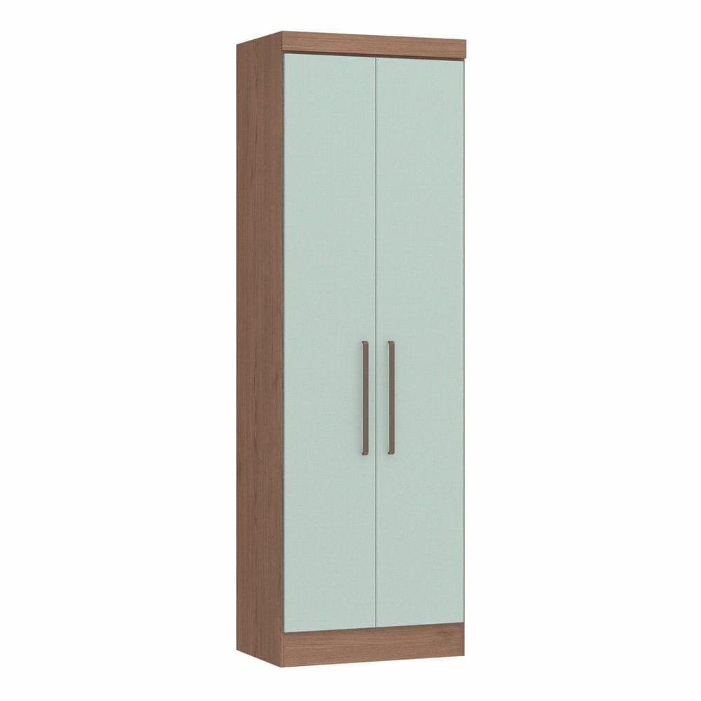 Guarda Roupa Modulado 2 Portas Infinity Móveis Castro Macadâmia/Pistache Line
