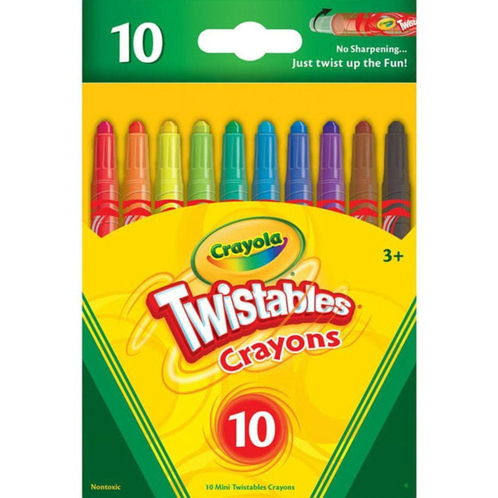 Lapis De Cera Crayola Mini-twistables, 10 Unidades