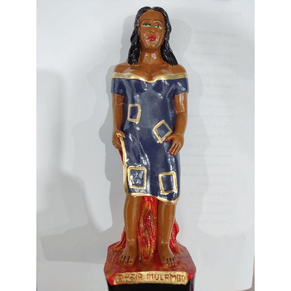 Imagem Pomba Gira Maria Mulambo da Calunga Gesso Estatua