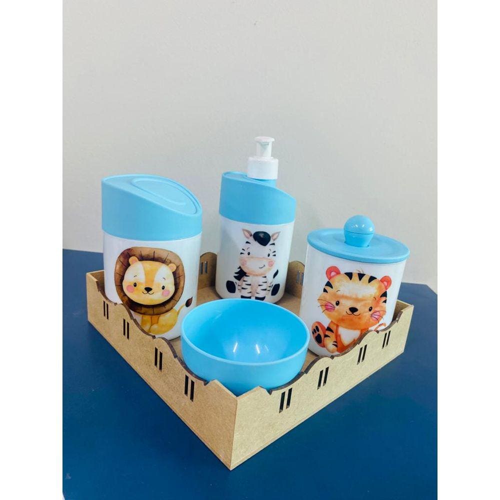 Kit Higiene Safari (Leão, Zebra, Tigre)