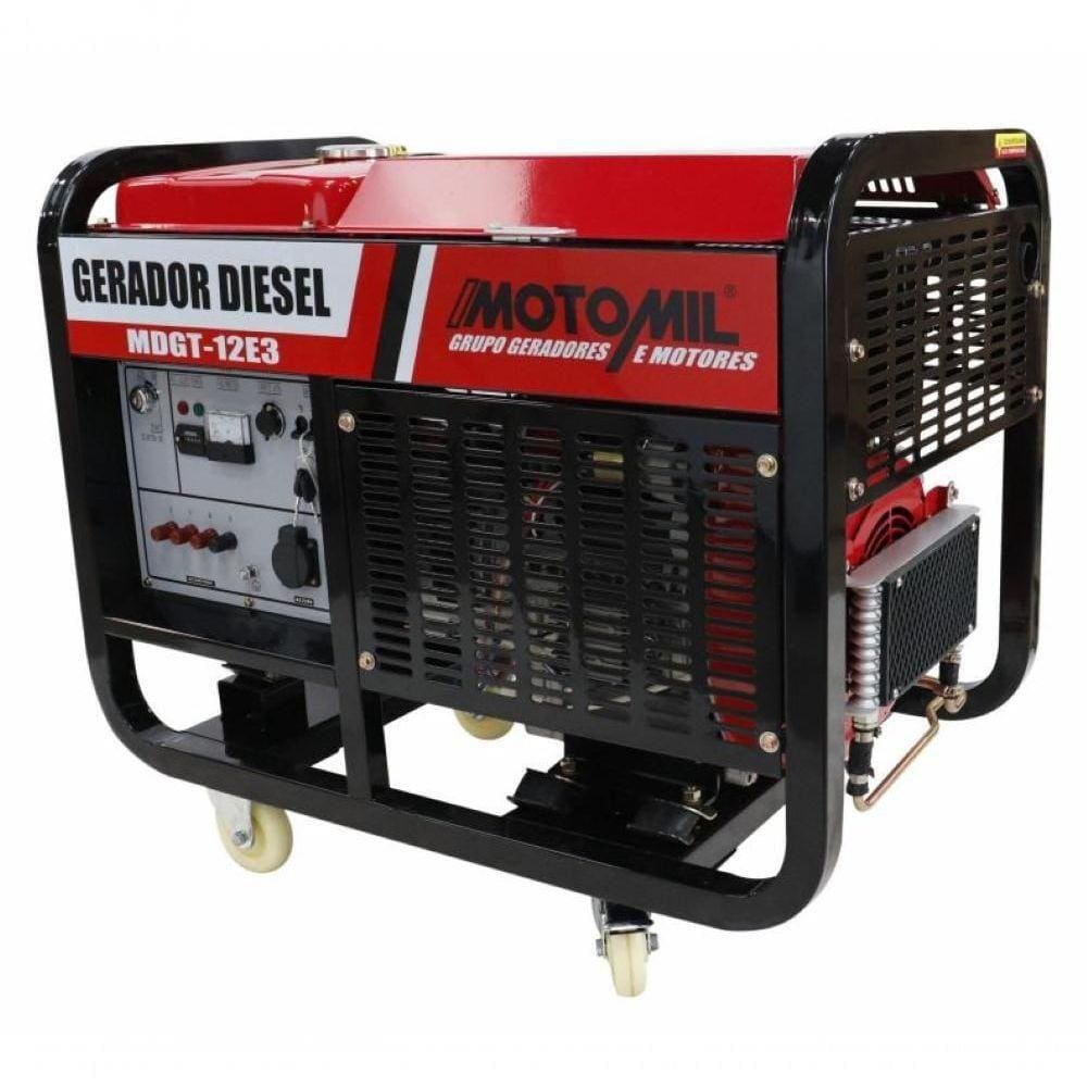 Gerador Diesel 12kva Trif.380v Mono.220v Mdgt-12e3 Motomil