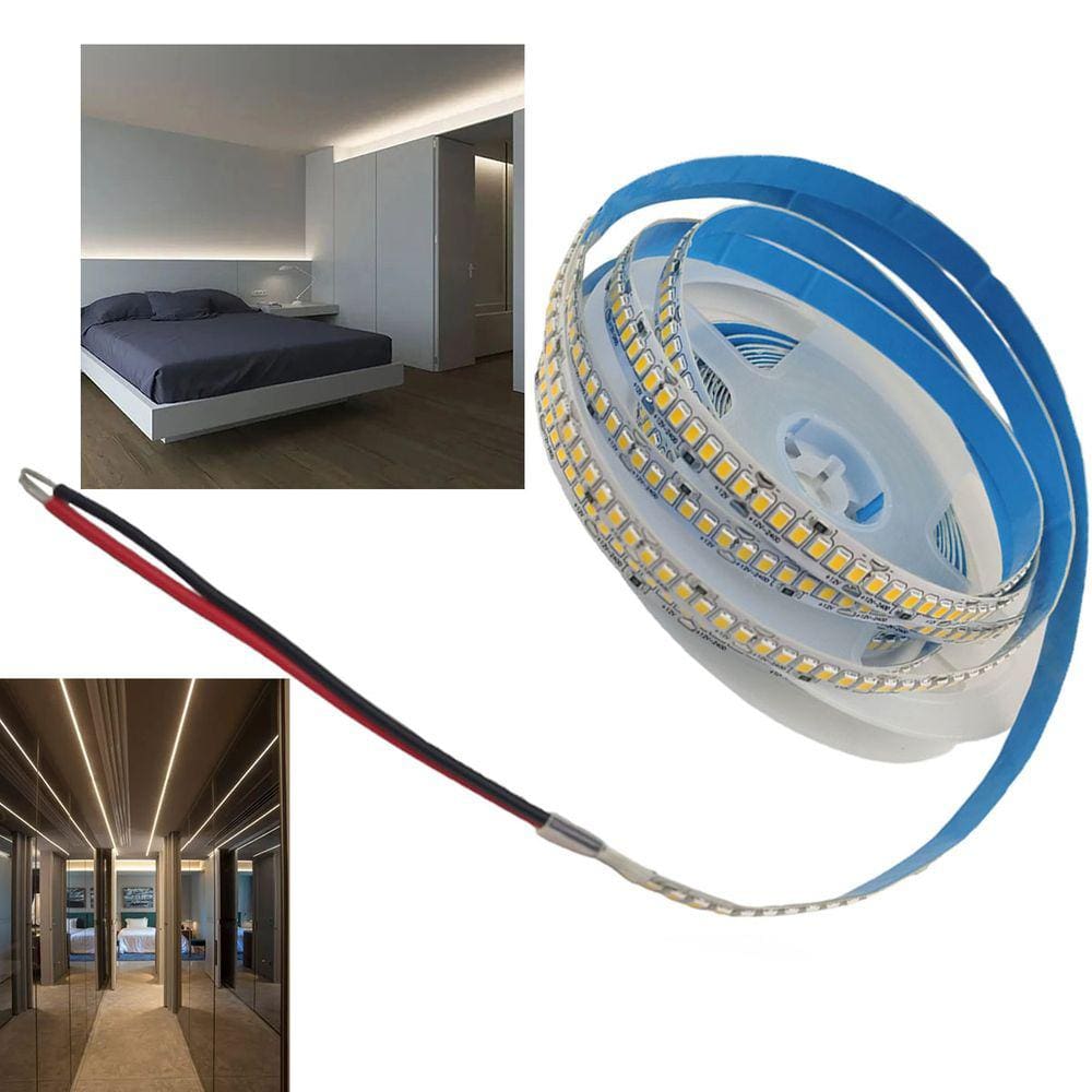 Fita Led 240 Leds 16W 4000k Sala Quarto Cozinha Gesso Sanca Iluminaçao Teto Rebaixado Estante Mesa Gamer