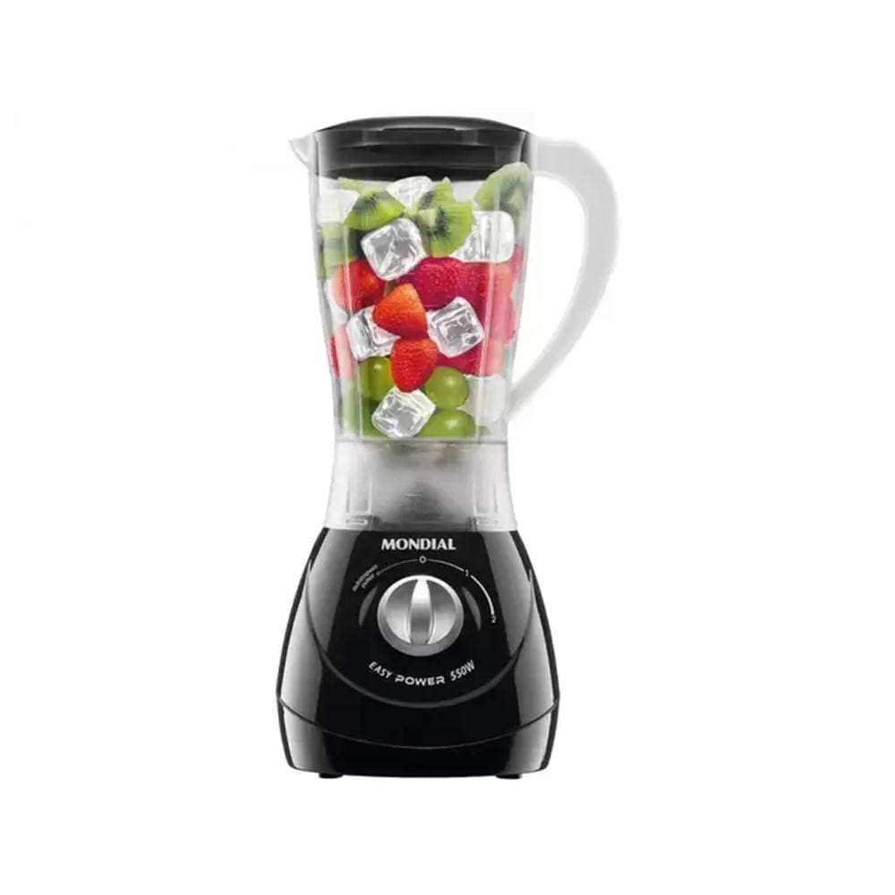Liquidificador Mondial Easy Power L-550 Preto - 2 Velocidades 120v