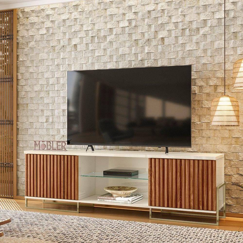Rack para TV até 75 Polegadas 2 Portas Metalic 1.8 Mobler